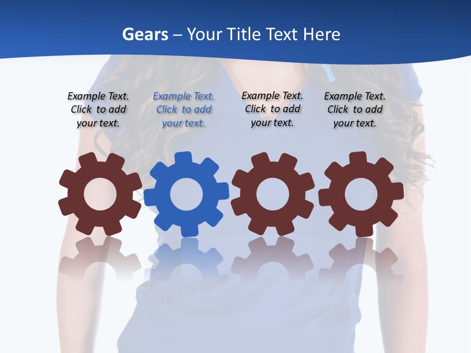 People Girl Attractive PowerPoint Template