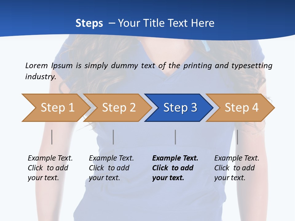 People Girl Attractive PowerPoint Template