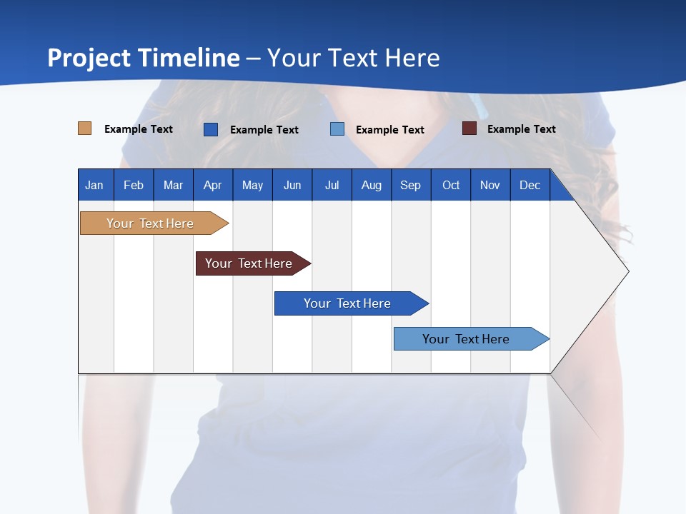 People Girl Attractive PowerPoint Template
