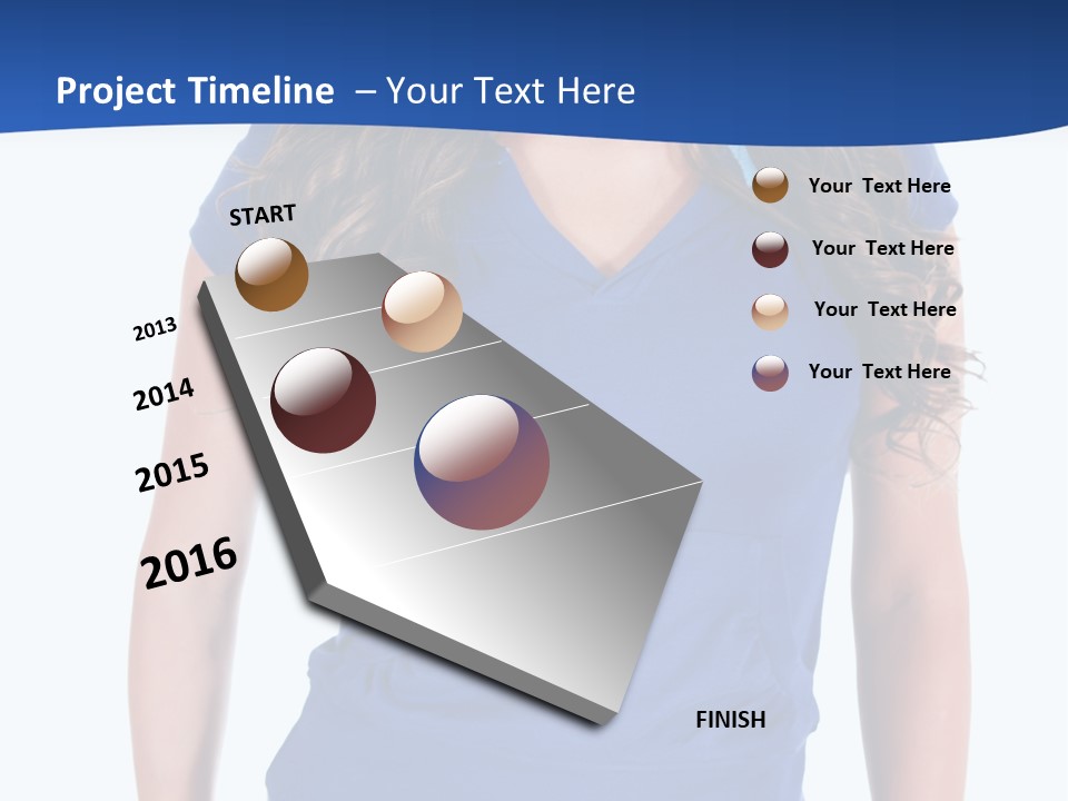 People Girl Attractive PowerPoint Template