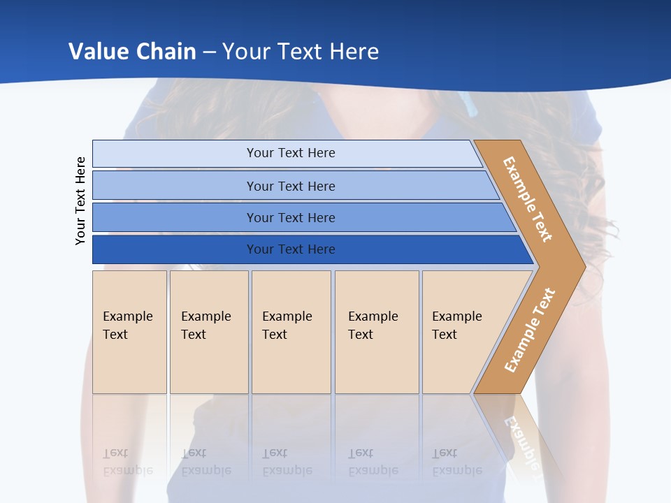 People Girl Attractive PowerPoint Template