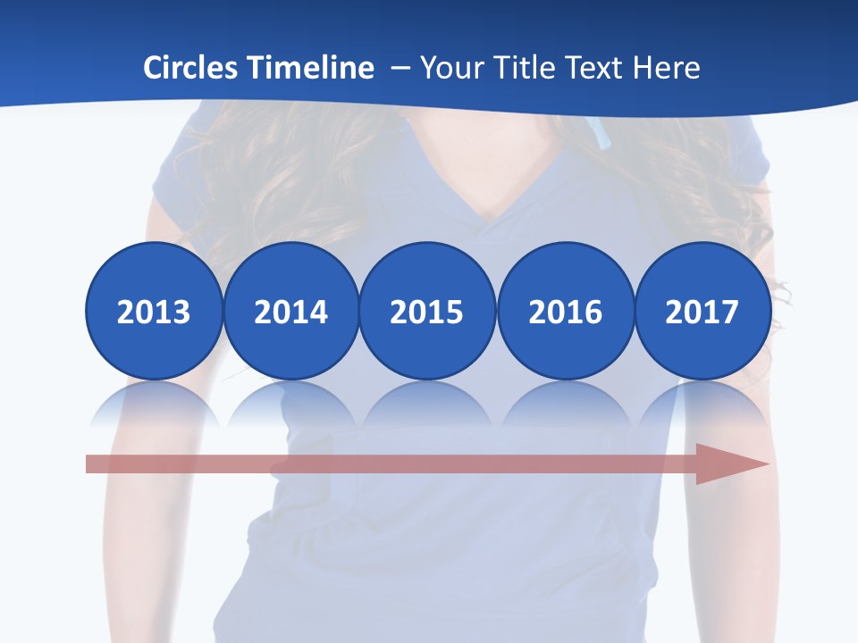 People Girl Attractive PowerPoint Template