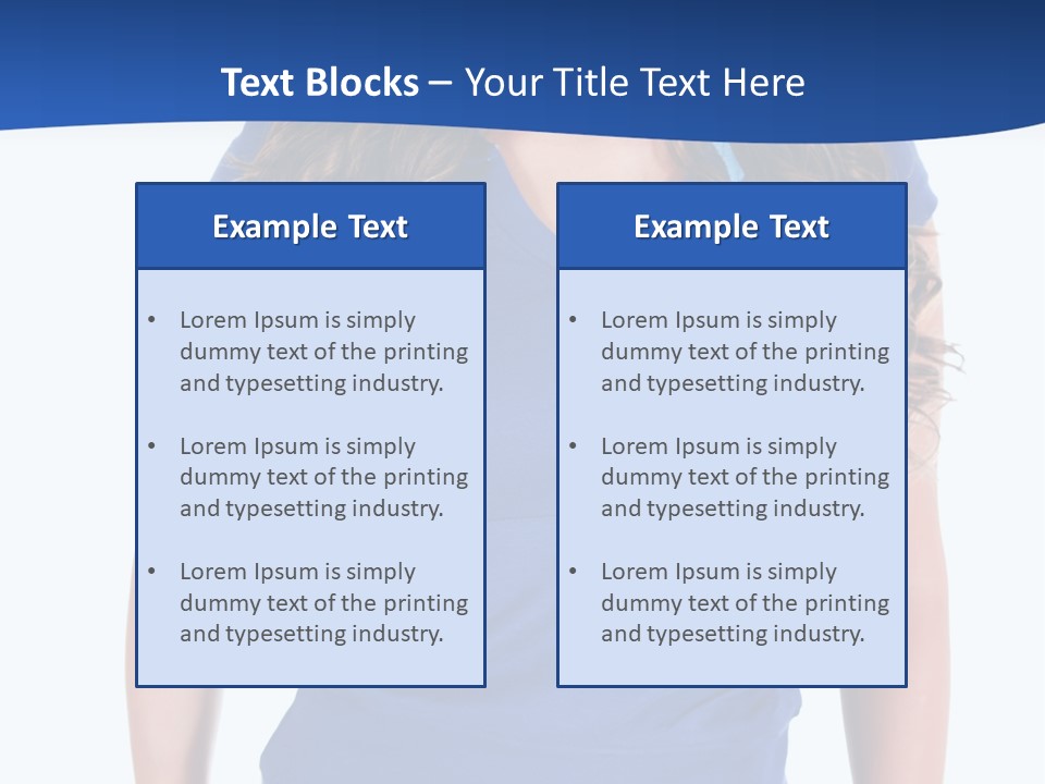 People Girl Attractive PowerPoint Template