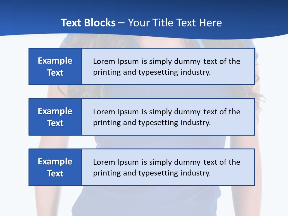 People Girl Attractive PowerPoint Template