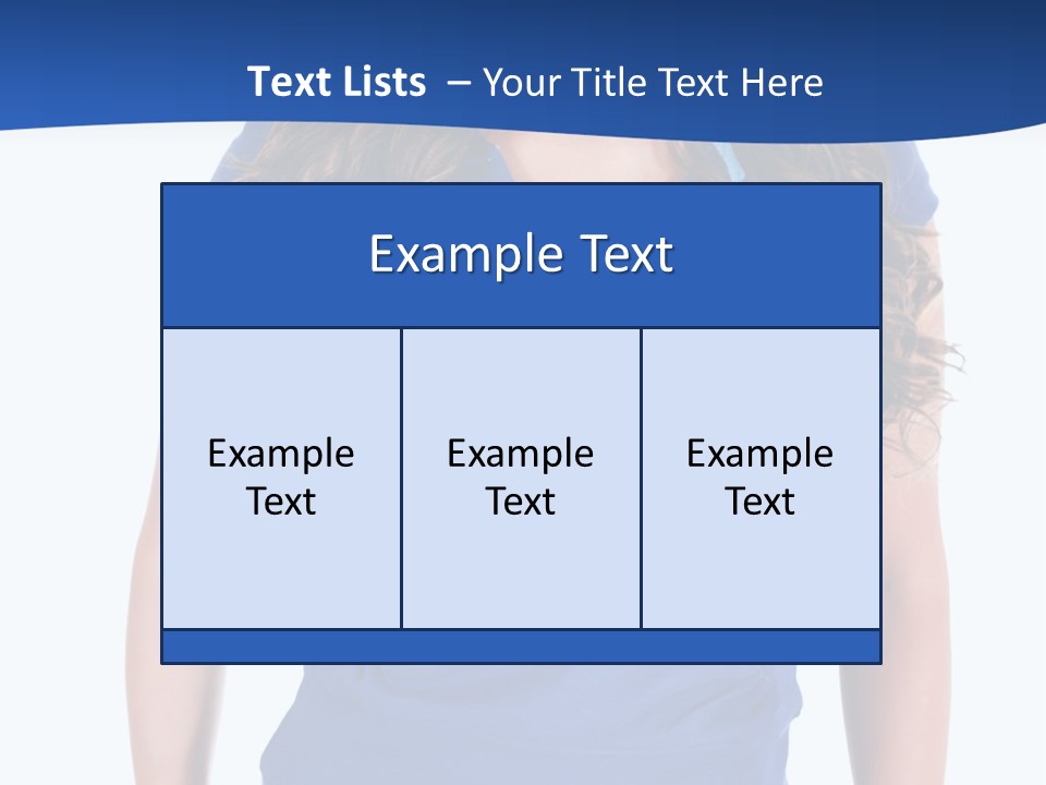 People Girl Attractive PowerPoint Template