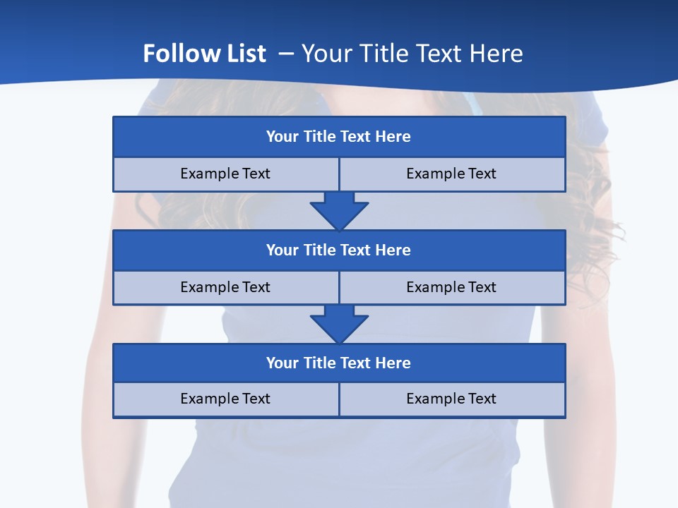 People Girl Attractive PowerPoint Template