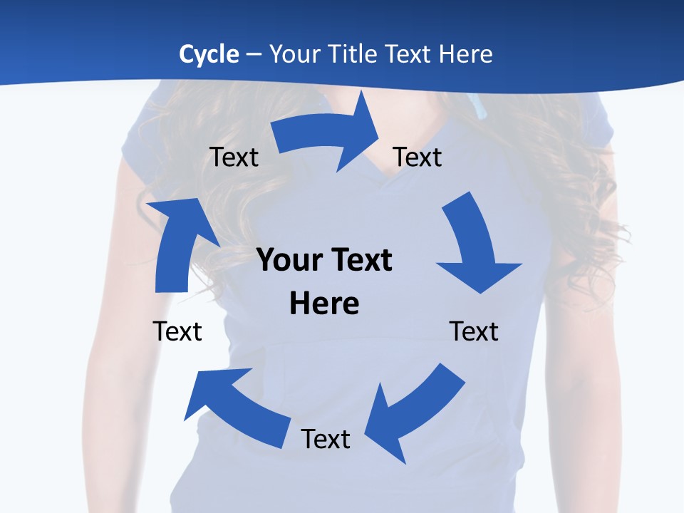 People Girl Attractive PowerPoint Template