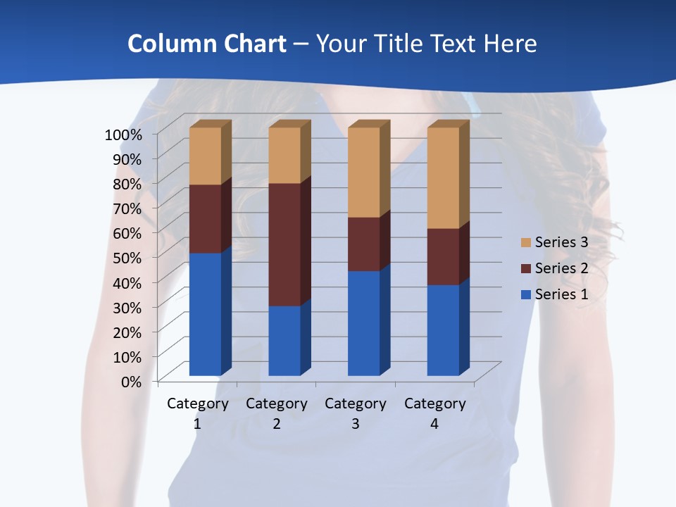 People Girl Attractive PowerPoint Template