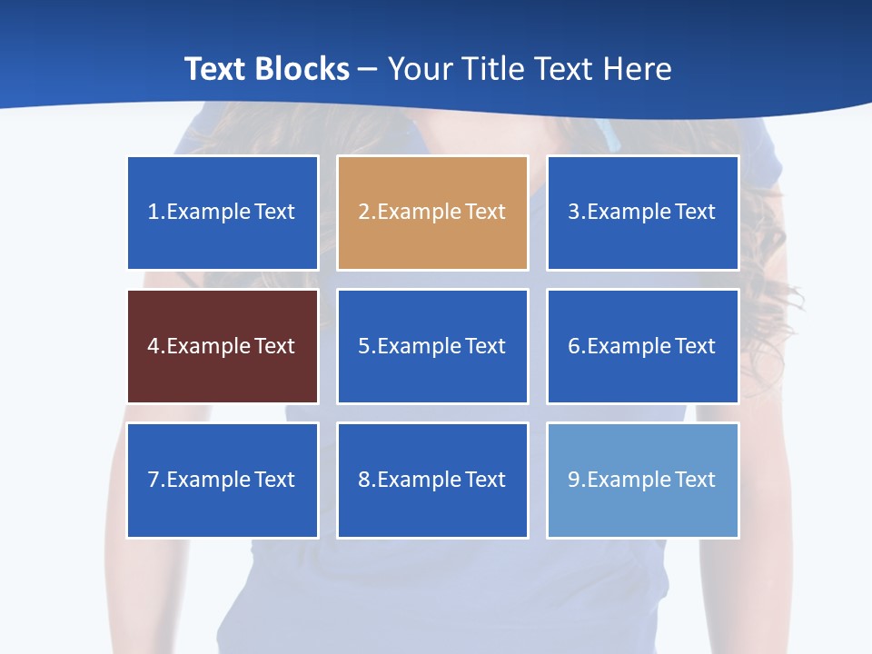 People Girl Attractive PowerPoint Template