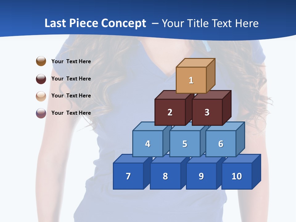 People Girl Attractive PowerPoint Template