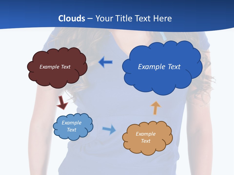 People Girl Attractive PowerPoint Template