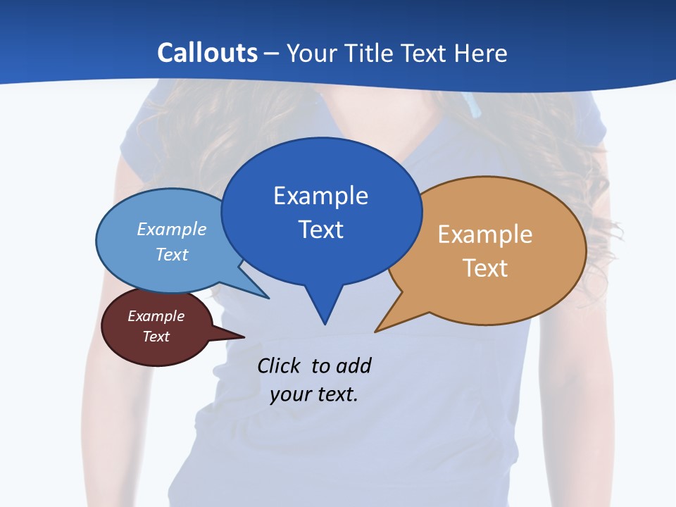 People Girl Attractive PowerPoint Template