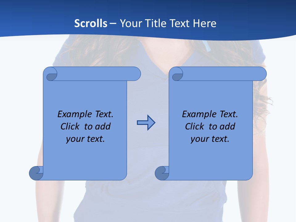 People Girl Attractive PowerPoint Template