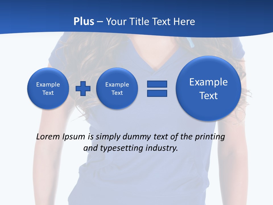 People Girl Attractive PowerPoint Template