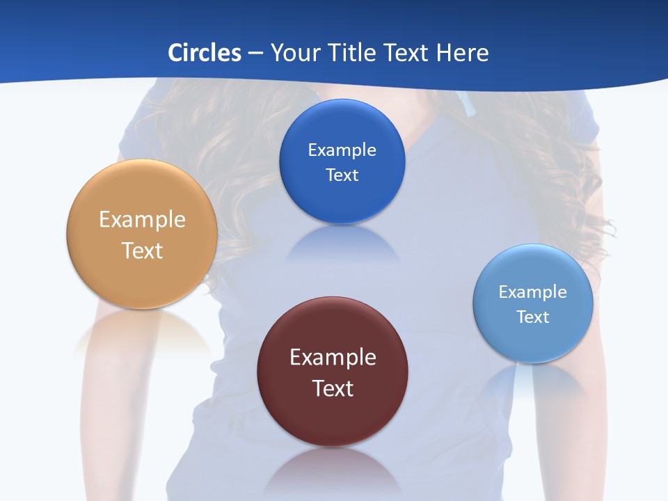 People Girl Attractive PowerPoint Template