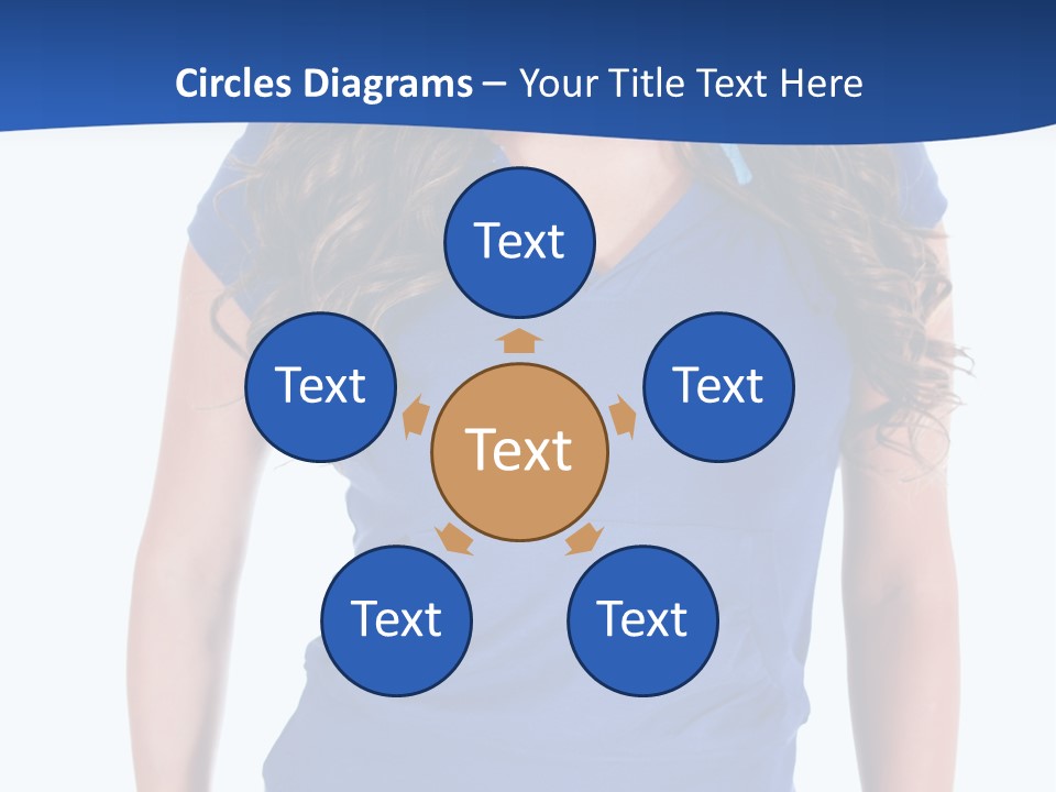 People Girl Attractive PowerPoint Template