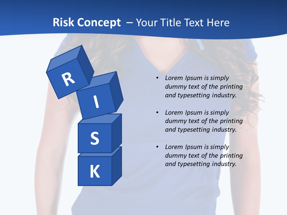 People Girl Attractive PowerPoint Template