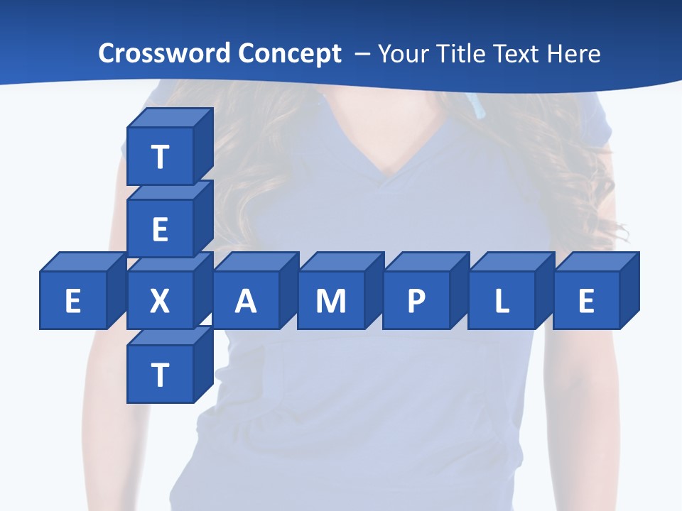 People Girl Attractive PowerPoint Template