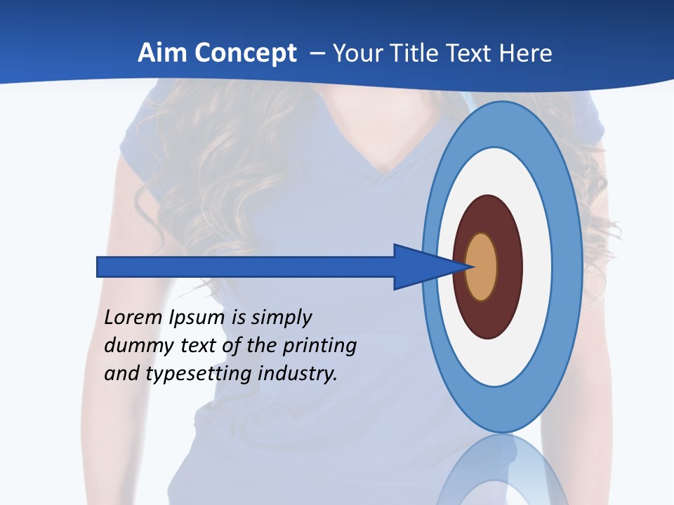 People Girl Attractive PowerPoint Template