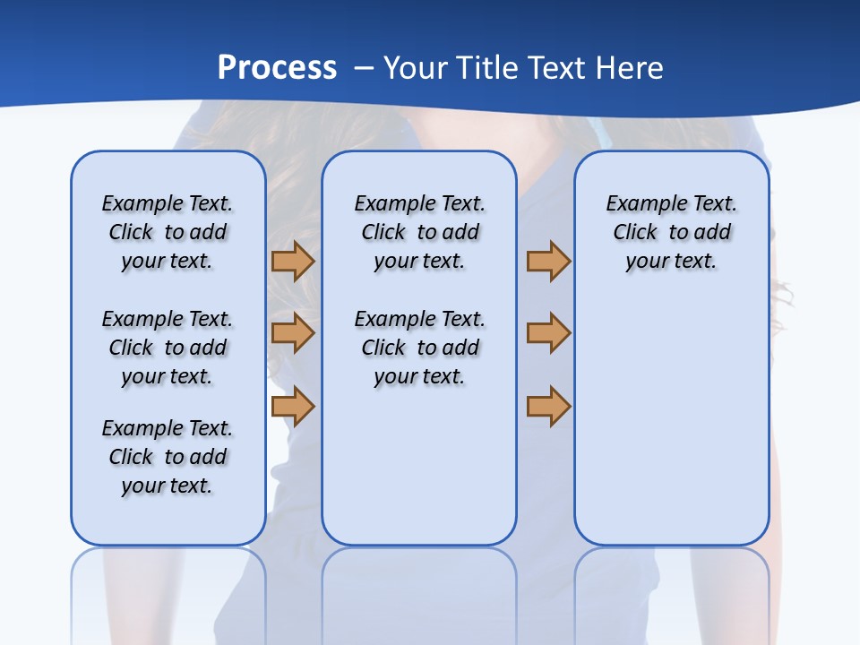 People Girl Attractive PowerPoint Template