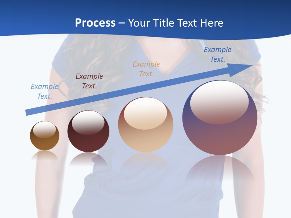 People Girl Attractive PowerPoint Template