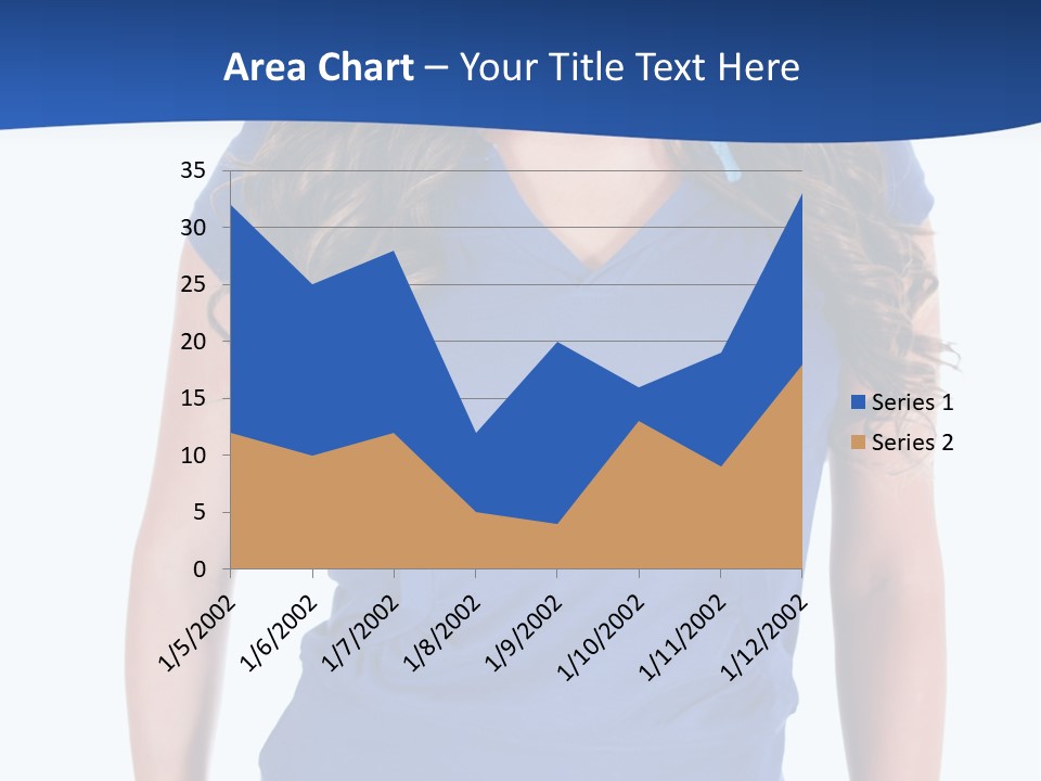 People Girl Attractive PowerPoint Template