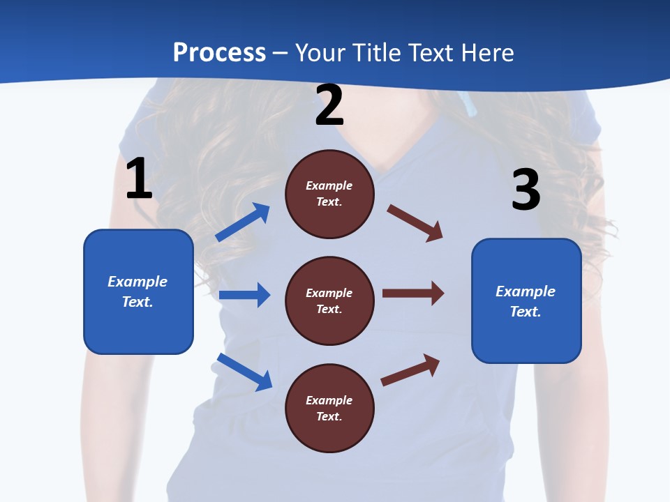 People Girl Attractive PowerPoint Template