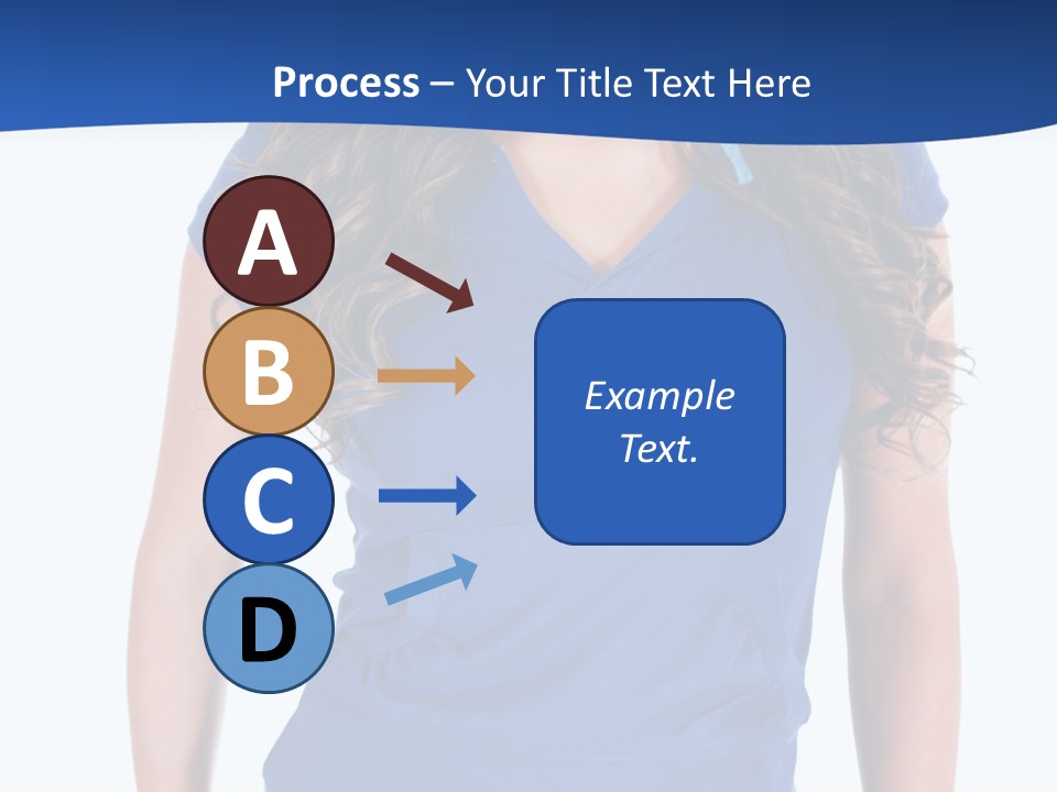 People Girl Attractive PowerPoint Template