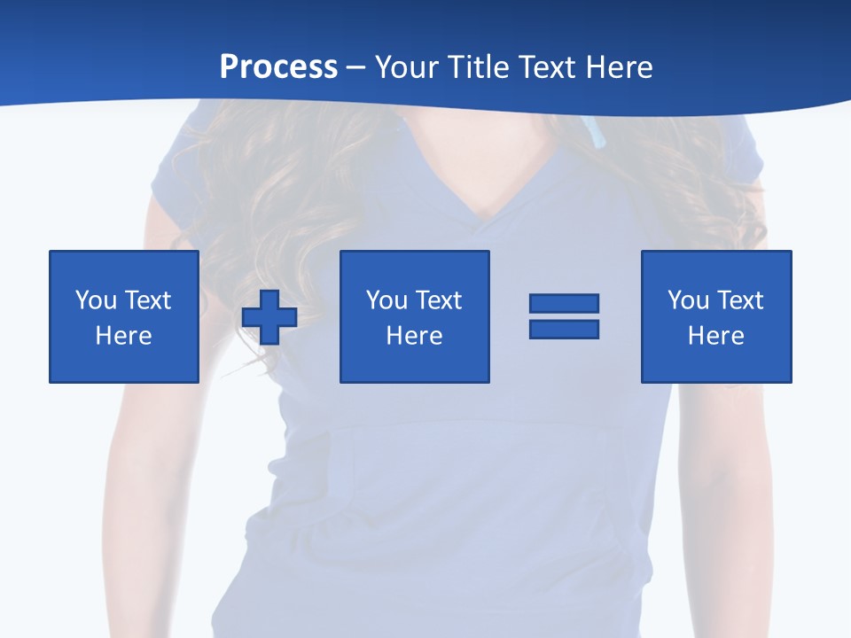 People Girl Attractive PowerPoint Template