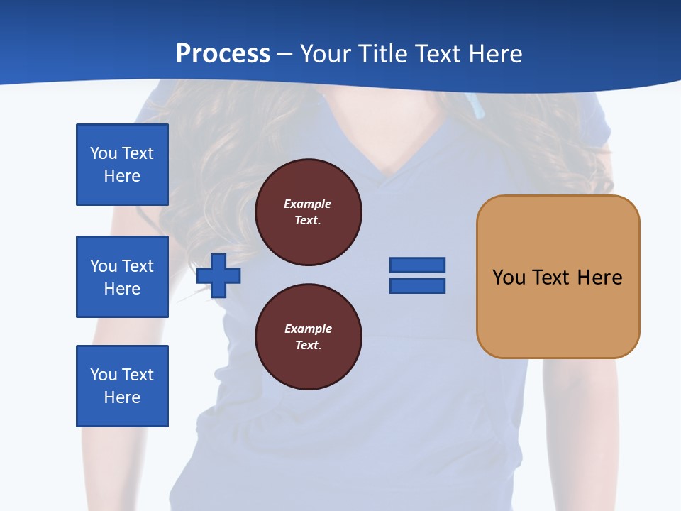 People Girl Attractive PowerPoint Template