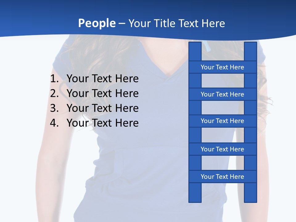 People Girl Attractive PowerPoint Template