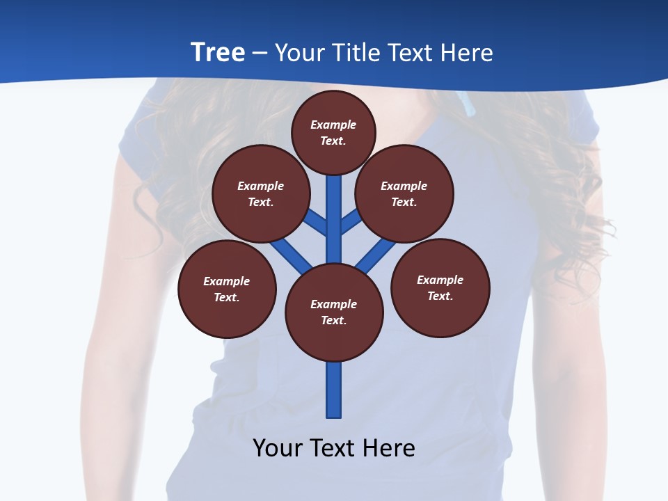 People Girl Attractive PowerPoint Template