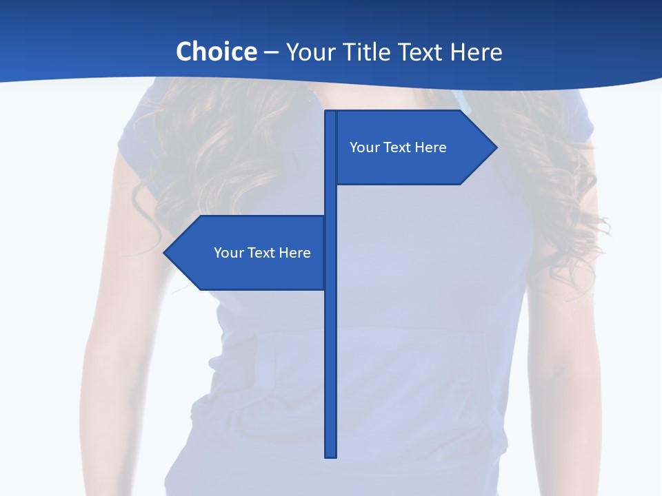 People Girl Attractive PowerPoint Template