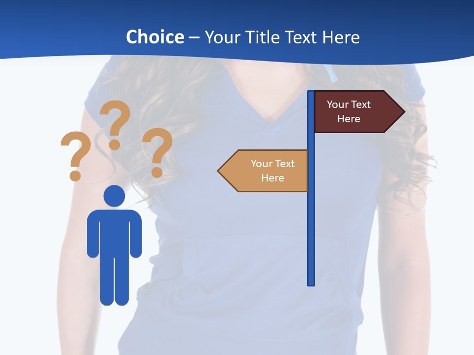 People Girl Attractive PowerPoint Template