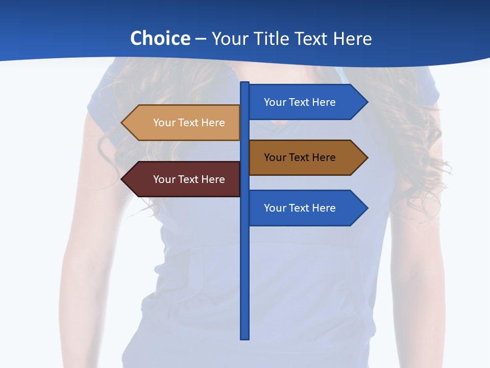 People Girl Attractive PowerPoint Template