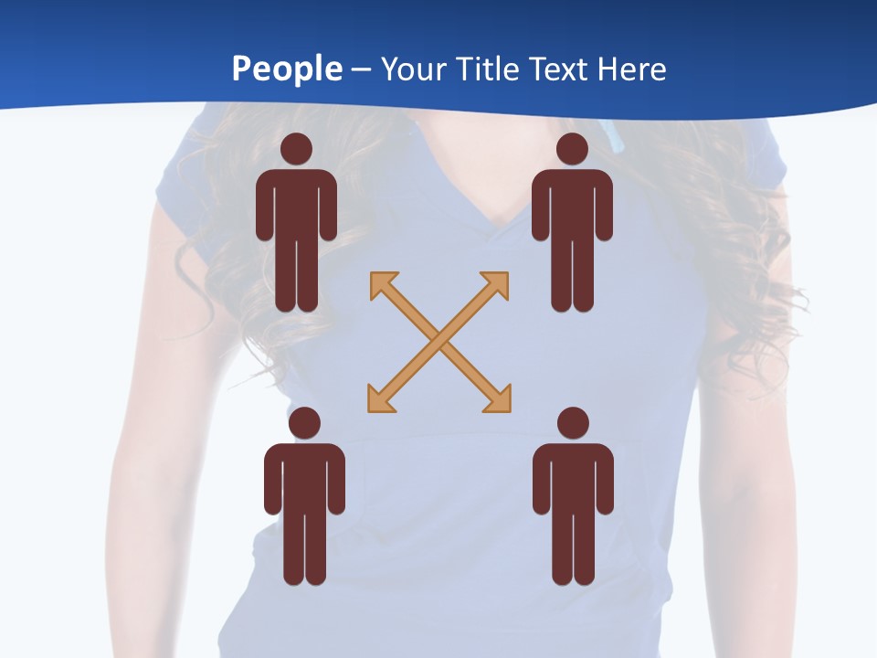 People Girl Attractive PowerPoint Template