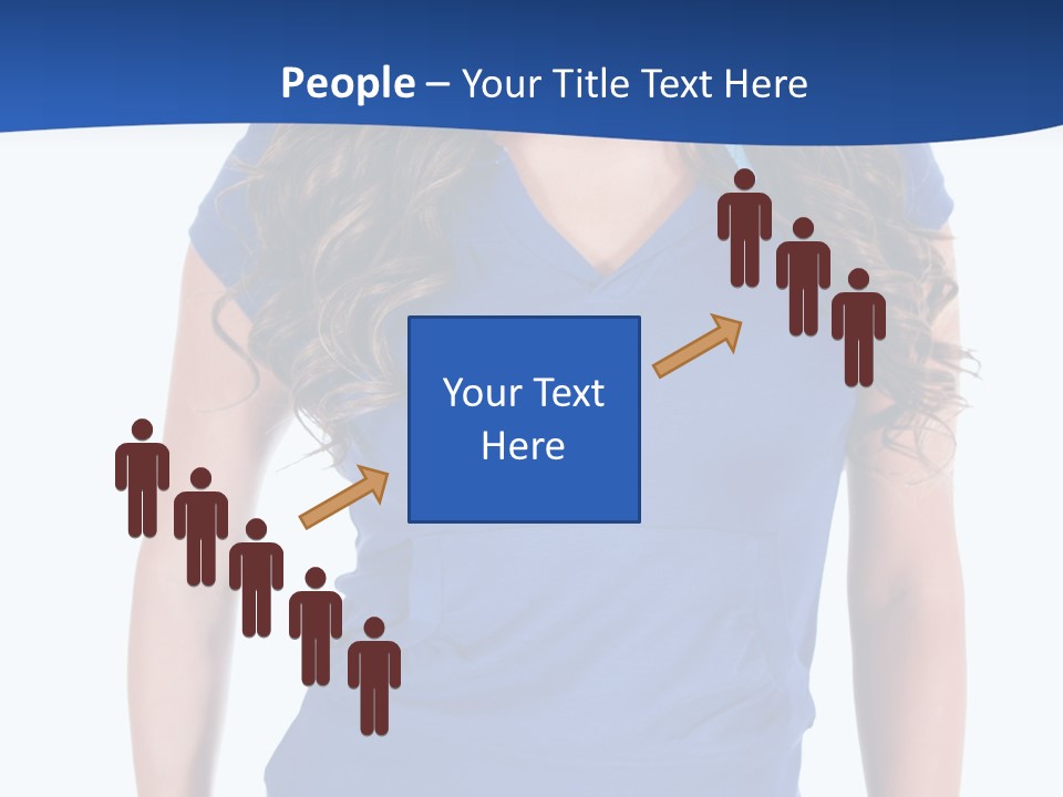 People Girl Attractive PowerPoint Template