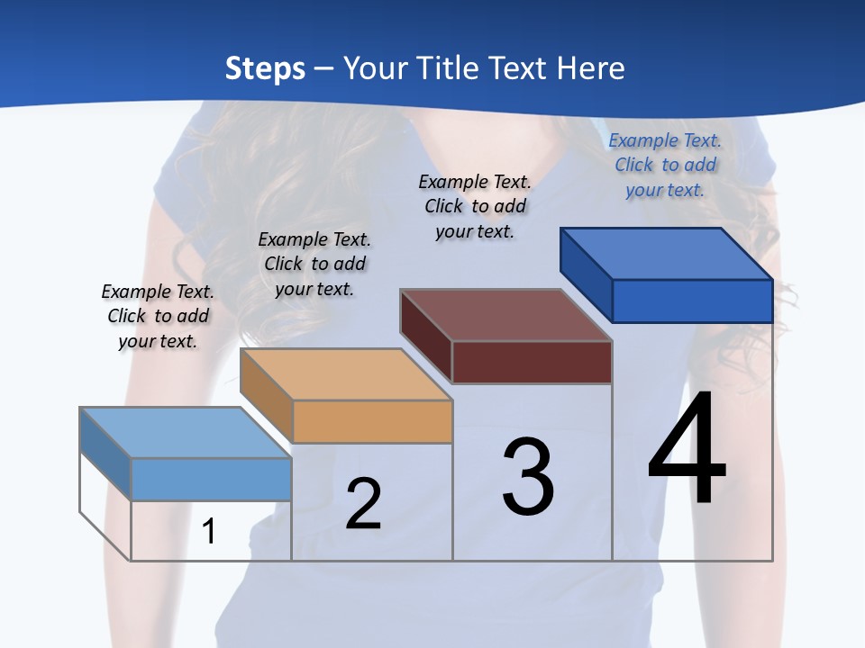 People Girl Attractive PowerPoint Template