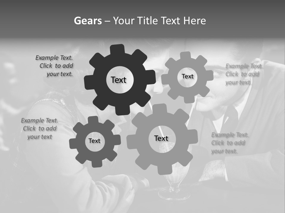 Man Restaurants Spouses PowerPoint Template