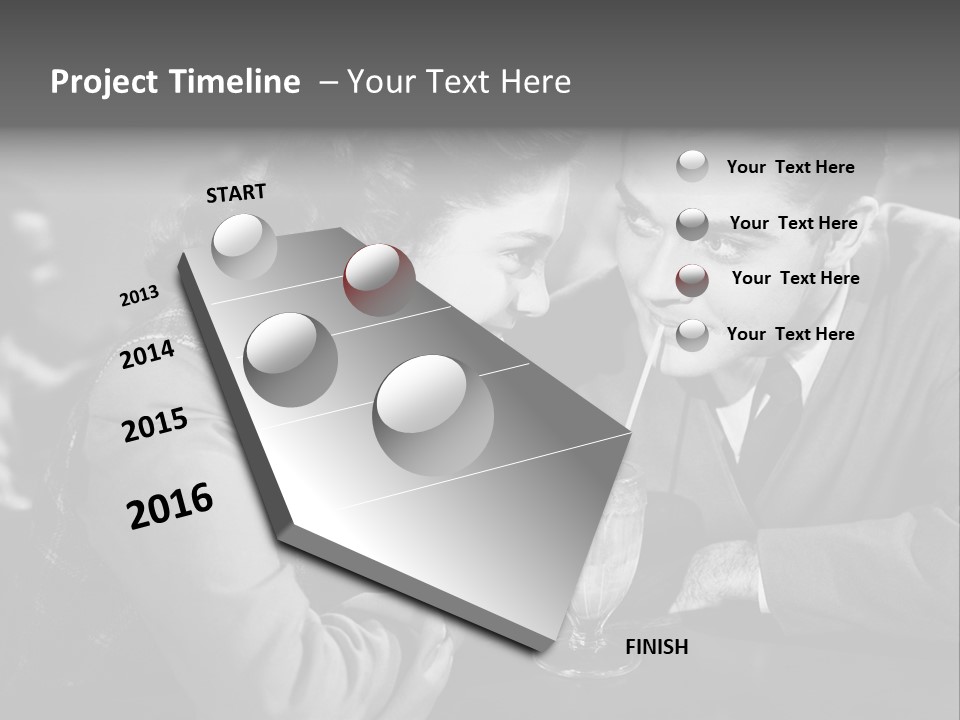 Man Restaurants Spouses PowerPoint Template