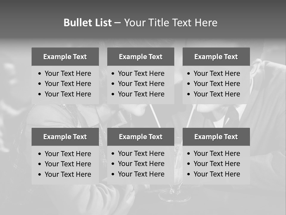 Man Restaurants Spouses PowerPoint Template