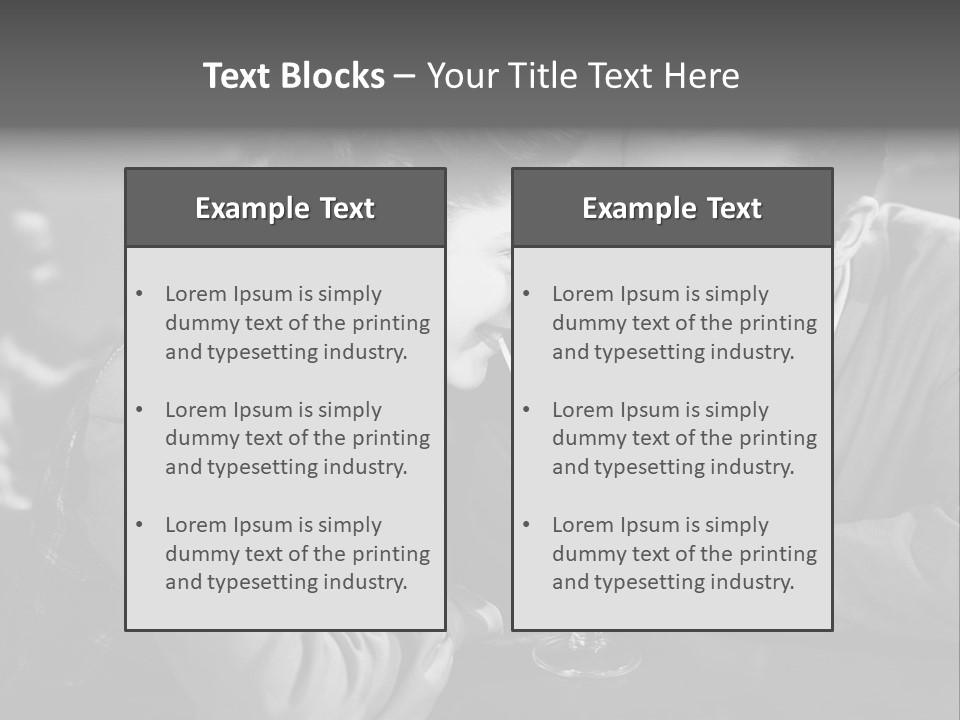 Man Restaurants Spouses PowerPoint Template