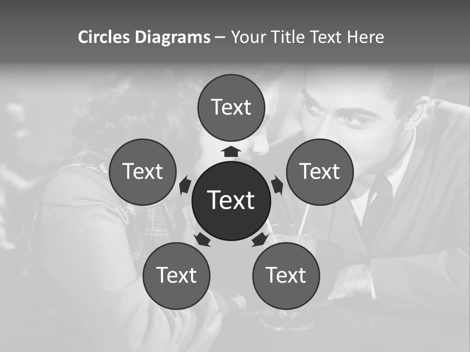 Man Restaurants Spouses PowerPoint Template