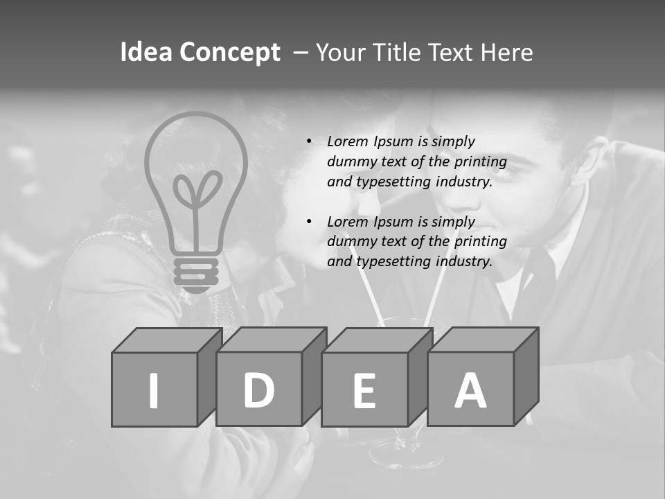 Man Restaurants Spouses PowerPoint Template