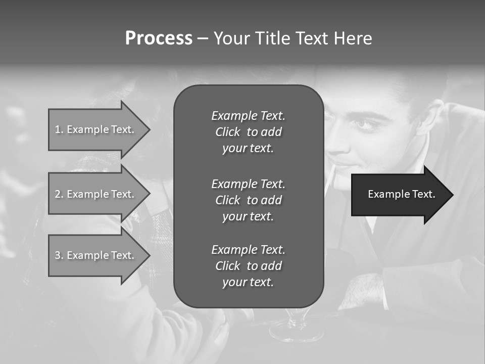 Man Restaurants Spouses PowerPoint Template