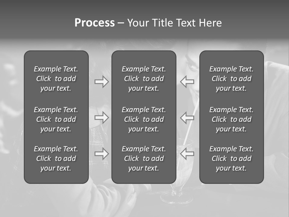 Man Restaurants Spouses PowerPoint Template
