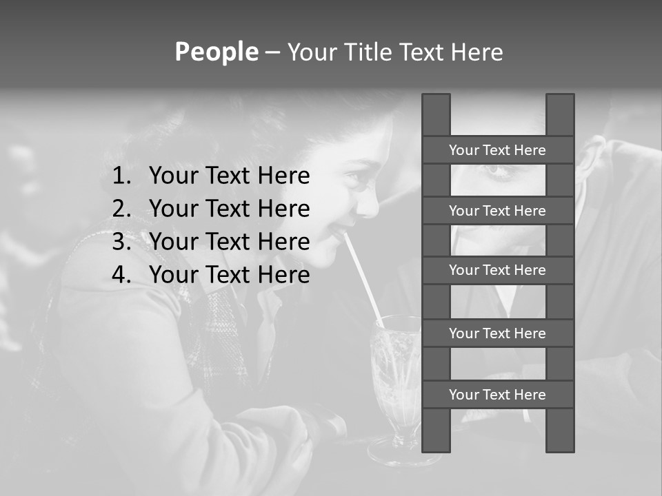 Man Restaurants Spouses PowerPoint Template