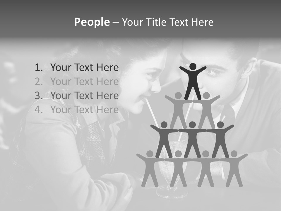 Man Restaurants Spouses PowerPoint Template