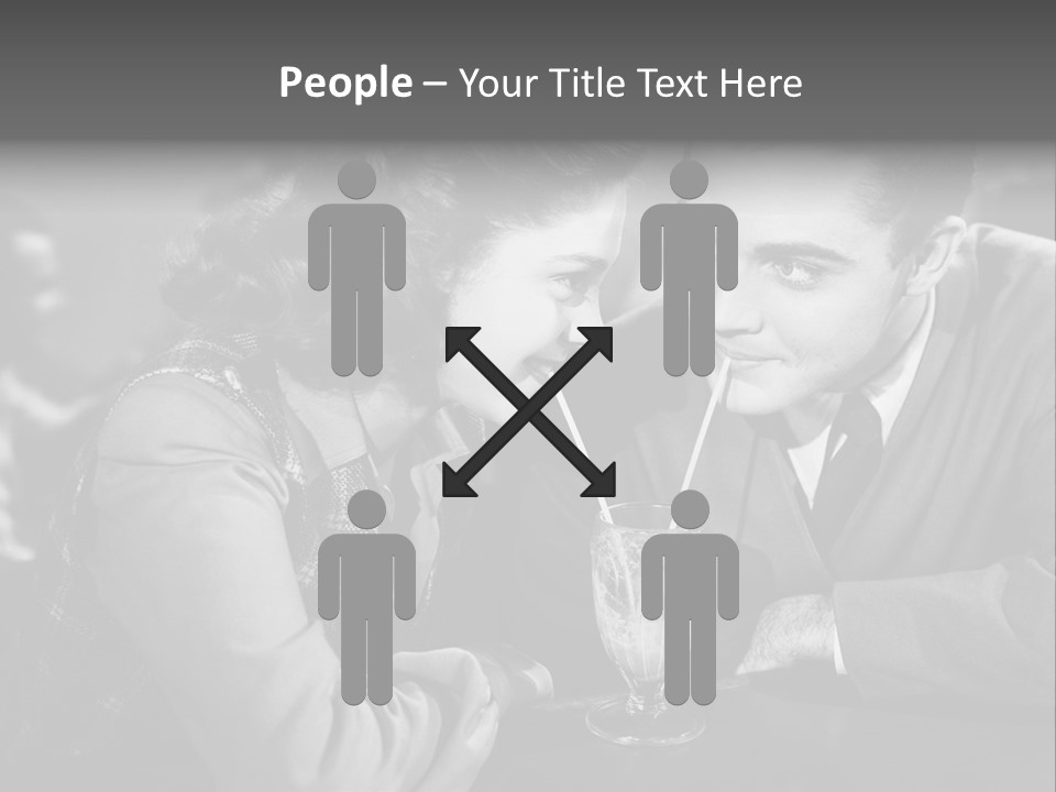 Man Restaurants Spouses PowerPoint Template