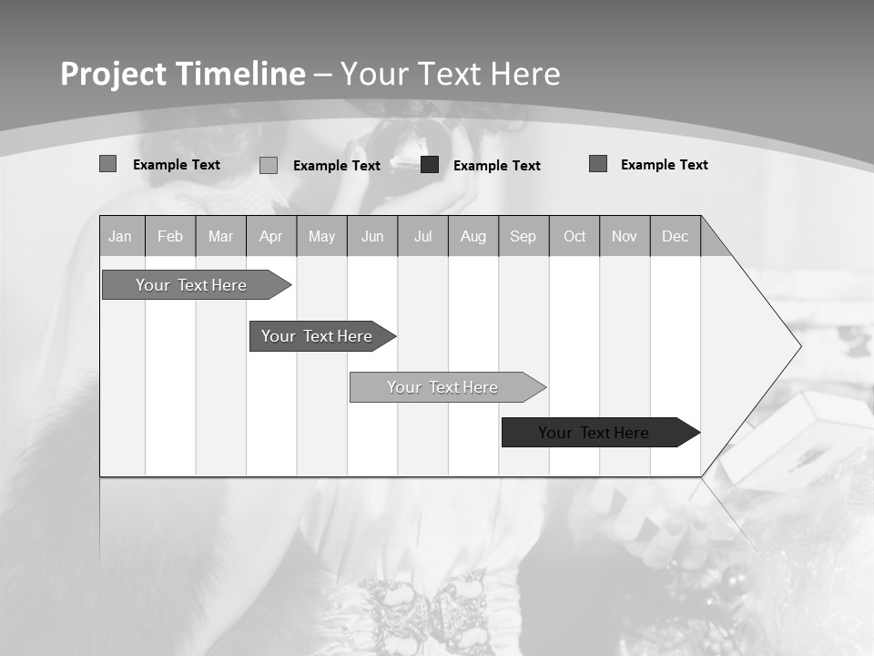 A Woman Talking On A Phone While Wearing A Fur Stole PowerPoint Template